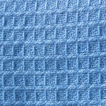 Organic Cotton Waffle Blanket/ Throw | 125cm x 150cm | Blue