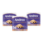 Andrex Toilet Rolls Supreme Quilts Fragrance-free 3 Ply Toilet Paper