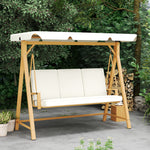3-seater Swing W/ Upf30+ Canopy | Beige