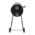 Outdoor Garden Charcoal Grill With Wheels