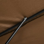 3x2m Patio Umbrella Canopy Tilt Crank | Brown