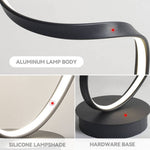 Contemporary Led Spiral Floor Lamp In White Light For Living Room