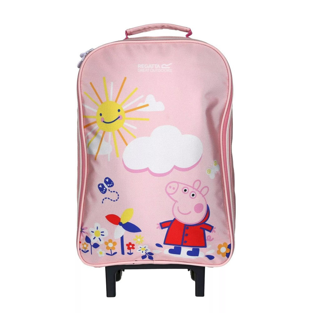 Childrens/kids Peppa Pig 2 Wheeled Suitcase | One Size | Pink