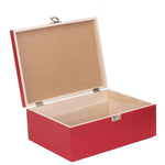 Red Wooden Storage Box | Large | Red