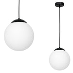 Lima Hand Made Designer Pendant Lamp Matt Black And Cool White