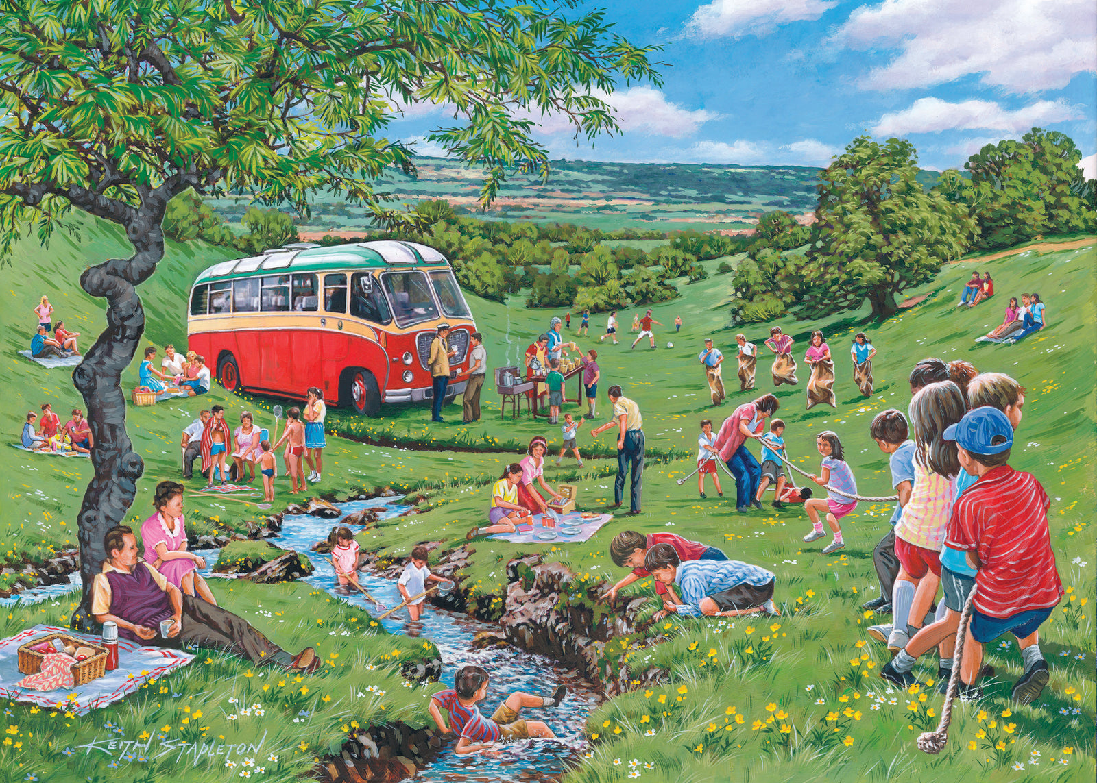 Sunday Picnic Jigsaw - 500 Piece Jigsaw Puzzle For Adults