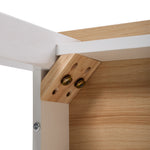 Versatile Wooden Bench | One Size | Natural & White