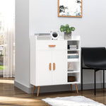 Side Cabinet With Storage Drawer For Hallway Kitchen White