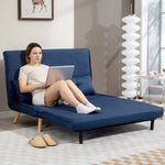 Click Clack Sofa Bed, 2 Seater Bed Settee For Living Room | Blue