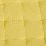 Linen Upholstered Footstool | Yellow