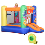 Bouncy Castle With Slide Basket Trampoline Monster Design 2.5x1.8x1.75m