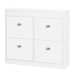 Shoe Cabinet With 4 Flip Drawers Storage Cupboard
