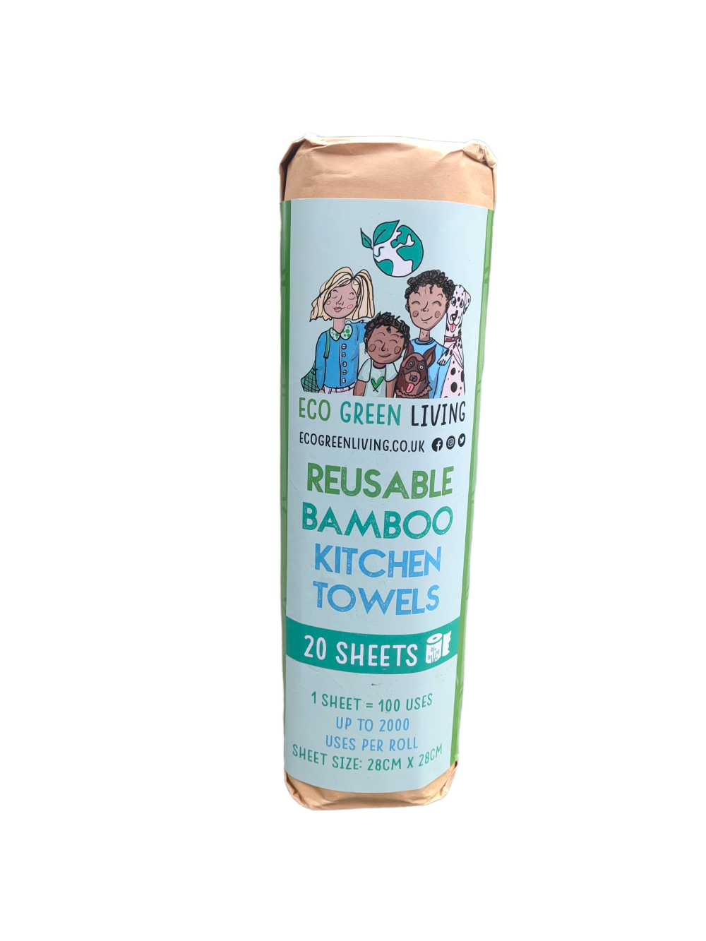 Reusable Bamboo Kitchen Towels | Set of 1 | White