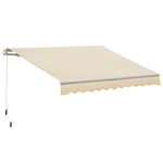 3.5x2.5m Manual Awning, Window/door, Retractable | Beige