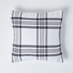 Tartan Check Pattern Cushion Cover | 45cm x 45cm | Black & White