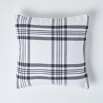 Tartan Check Pattern Cushion Cover | 60cm x 60cm | Black & White
