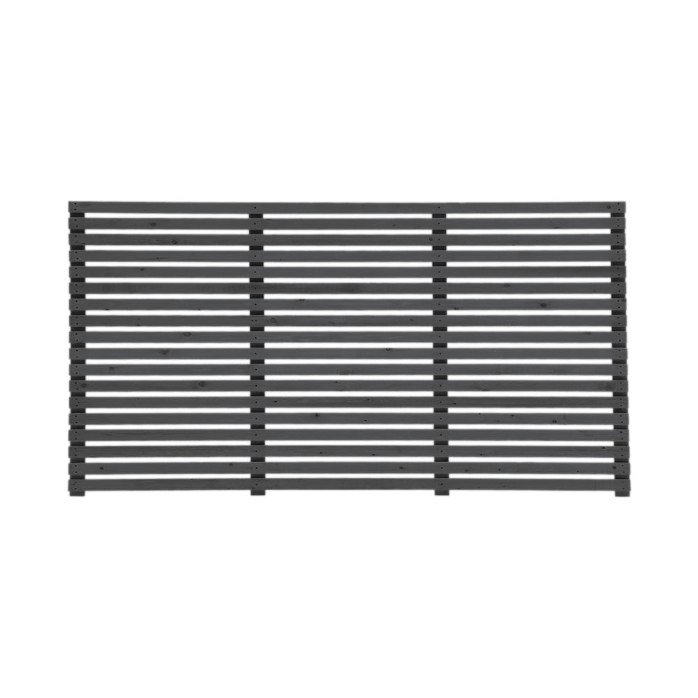 180cm W X 60/90/150/180/210cm H Garden Privacy Wooden Fence Panel, Solid Pine Slatted Outdoor Fence, Water-based Finish | 60cm