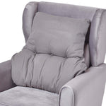 Cotton Back Support Thick Lumbar Cushion | Charcoal Grey