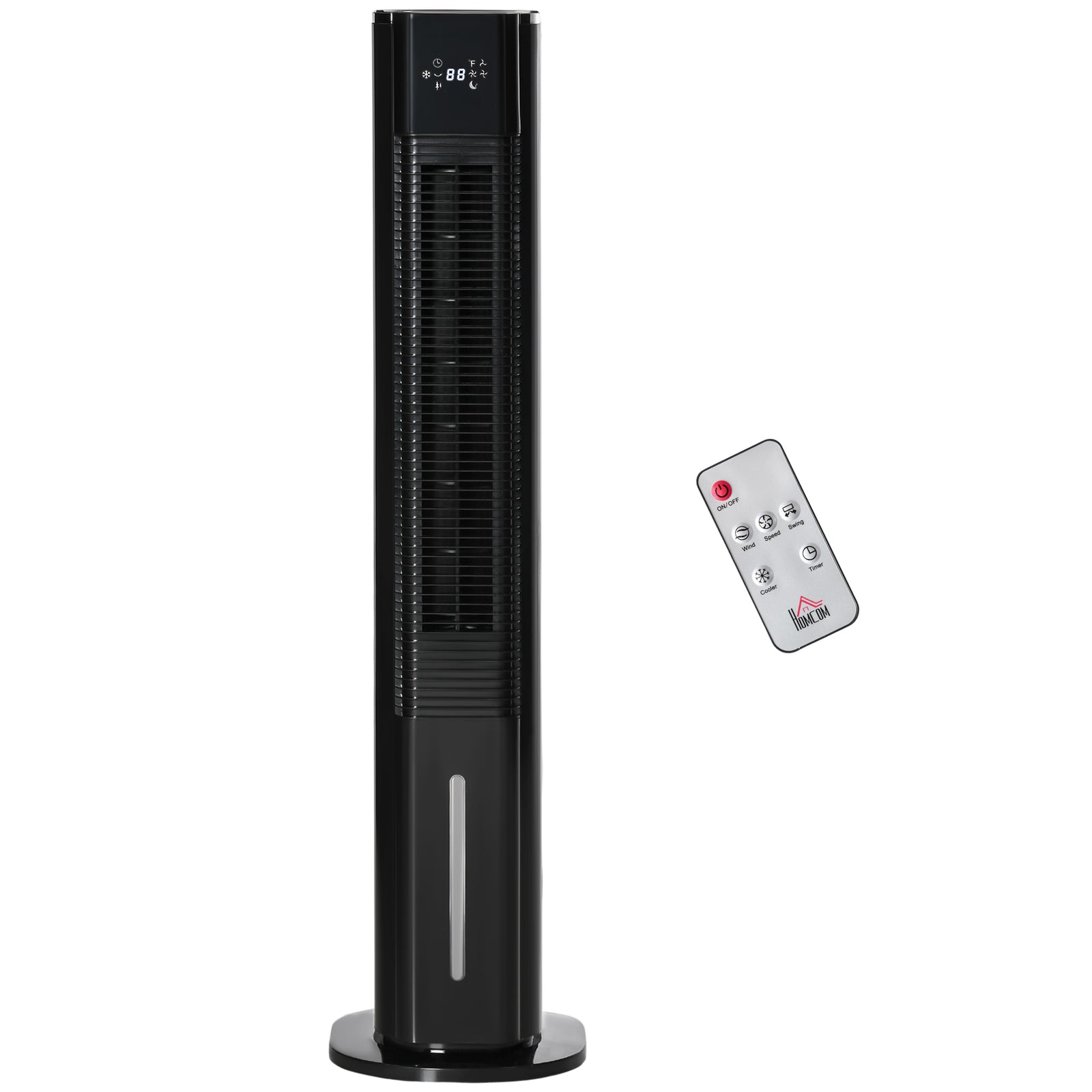 Quiet Air Cooler, Humidifier Evaporative Ice Cooling Fan | One Size | Black