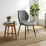 Set Of 4 Chic Dining Chairs | Grey