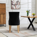 Set Of 2 Ravenna Velvet Dining Chairs | Black
