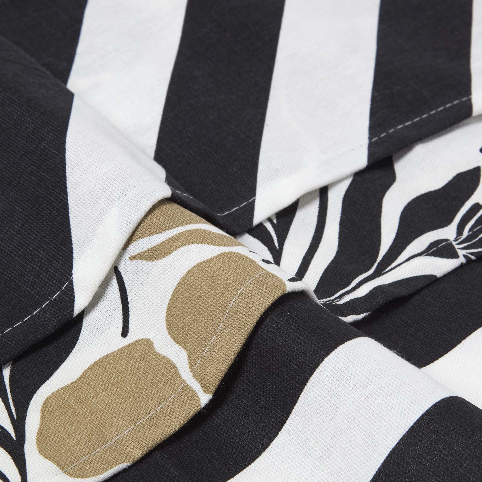 Modern Pattern Black And White Tea Towels Set Of Three
