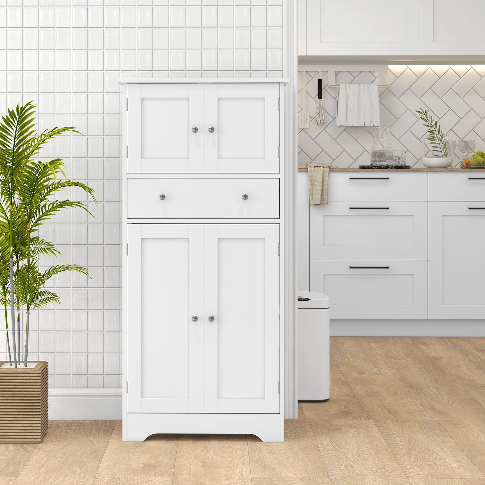 Kitchen Cabinet With Drawer, Adjustable Shelf