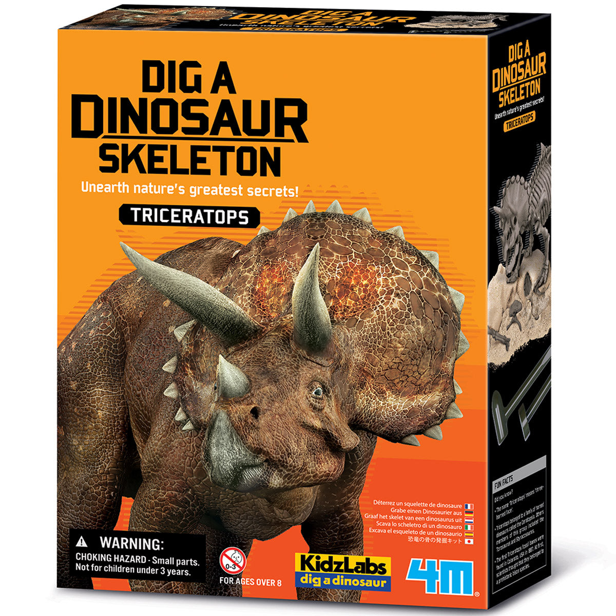 4M Kidzlabs - Dig A Dinosaur Skeleton - Triceratops