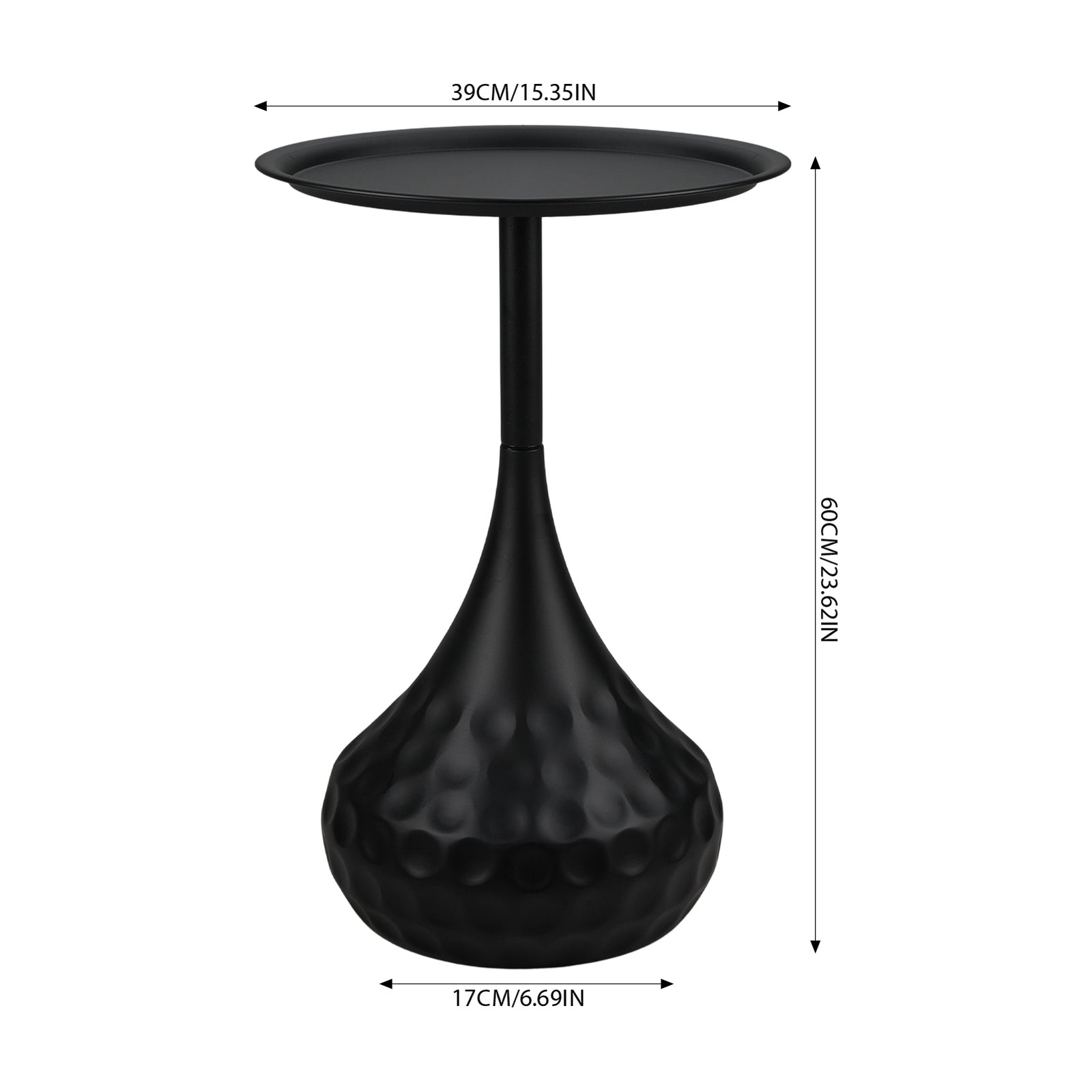 Breeins Modern Metal Side Table