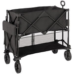 200kg Double Decker Trolley, 350l Capacity | Black