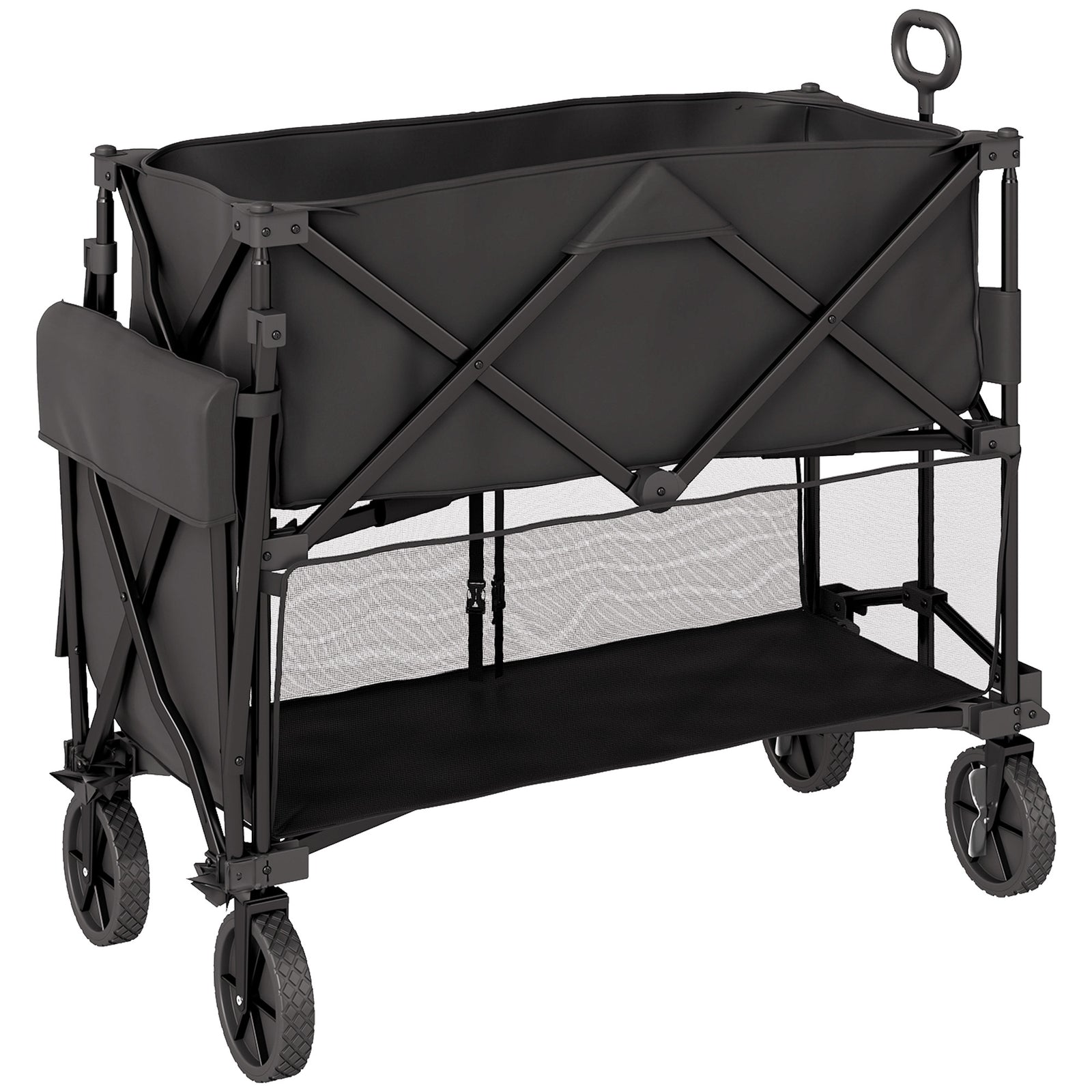 200kg Double Decker Trolley, 350l Capacity | Black