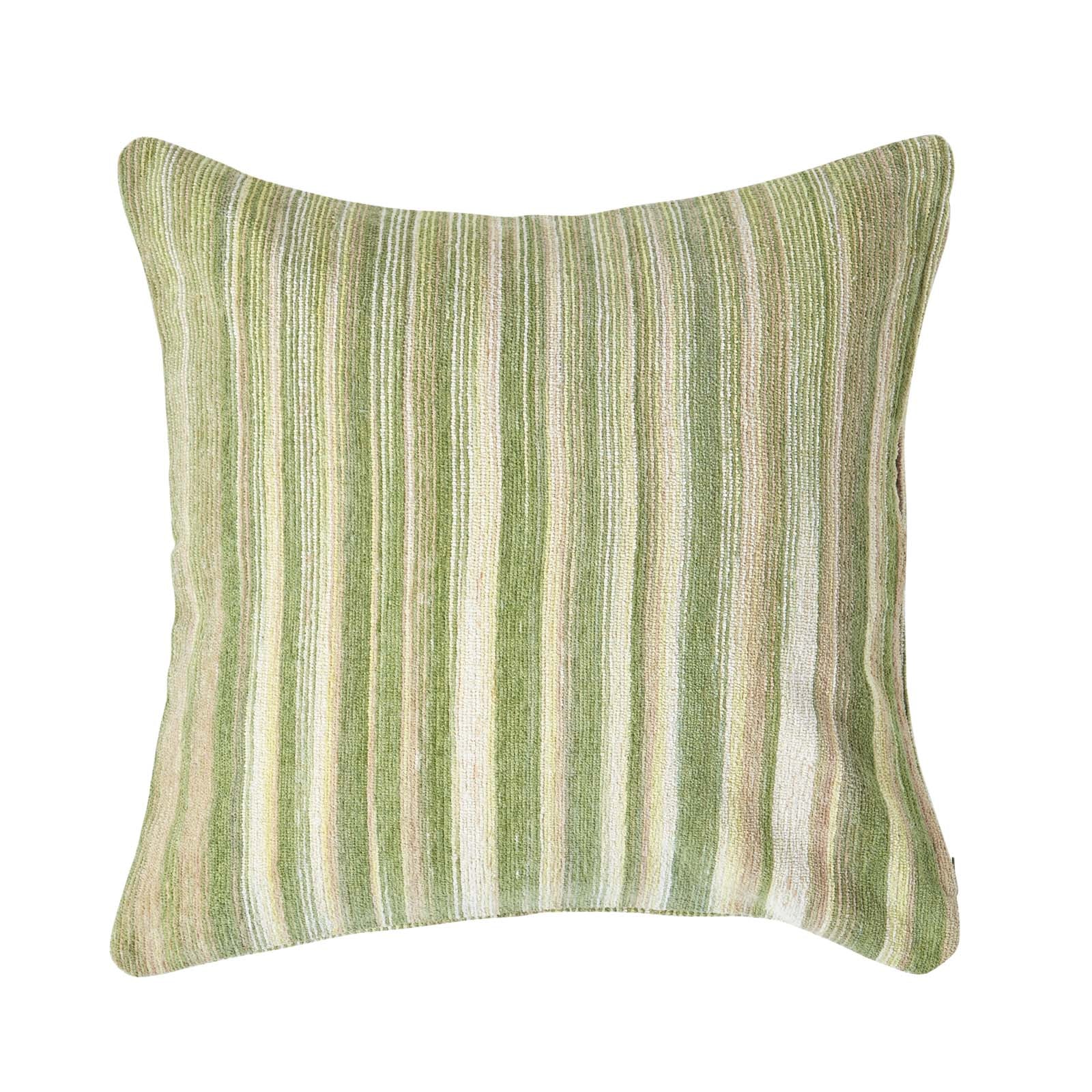 Cotton Chenille Tie Dye Cushion Cover | 60cm x 60cm | Green
