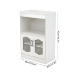 Breeins Wooden Sideboard Storage Cabinet With Microwave Counter