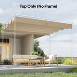 Retractable Pergola Canopy Only For 4 X 3 M Pergola | Khaki