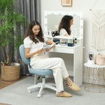 Vanity Task Chair, Armless | Blue