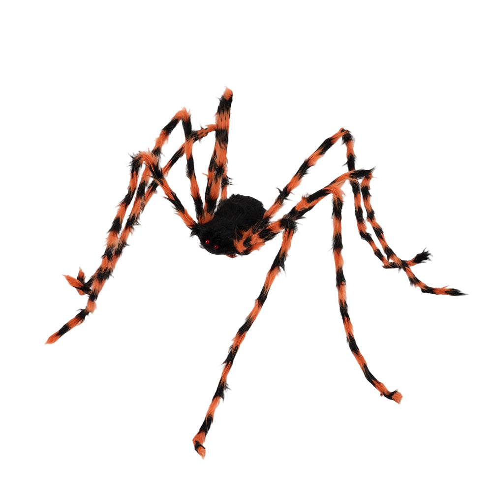 Giant Halloween Outdoor Spider Web Decoration With Scary Spider
