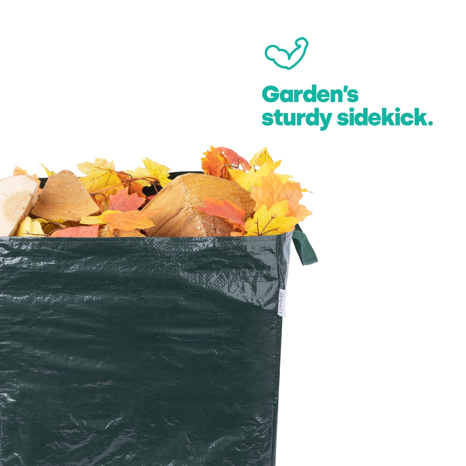 Livivo 82l Garden Waste Bags Set Of 2 Tear Resistant Waterproof Rubbish Sacks