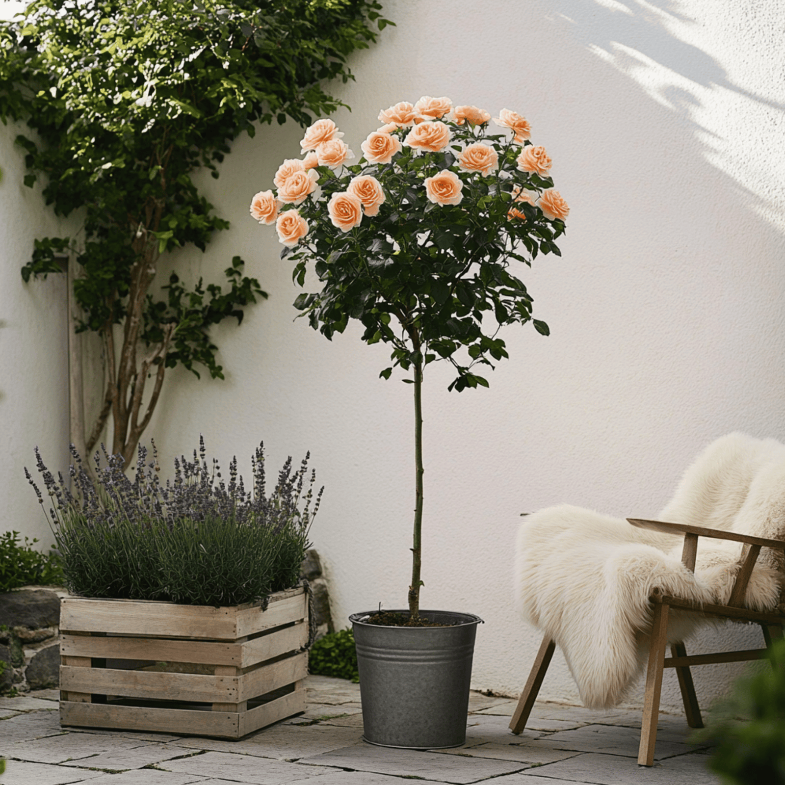 Palace Rose - Height 80-100cm - ⌀19cm | Set-of-2 | Orange