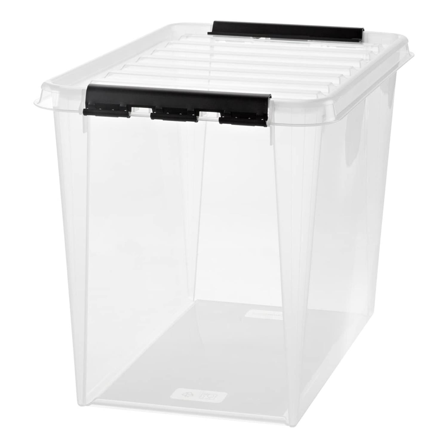 Classic Box 65 Polypropylene Transparent Storage With Lid, 65 Litre