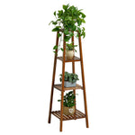Vintage Tiered Indoor Plant Stand Solid Wood Display Shelf