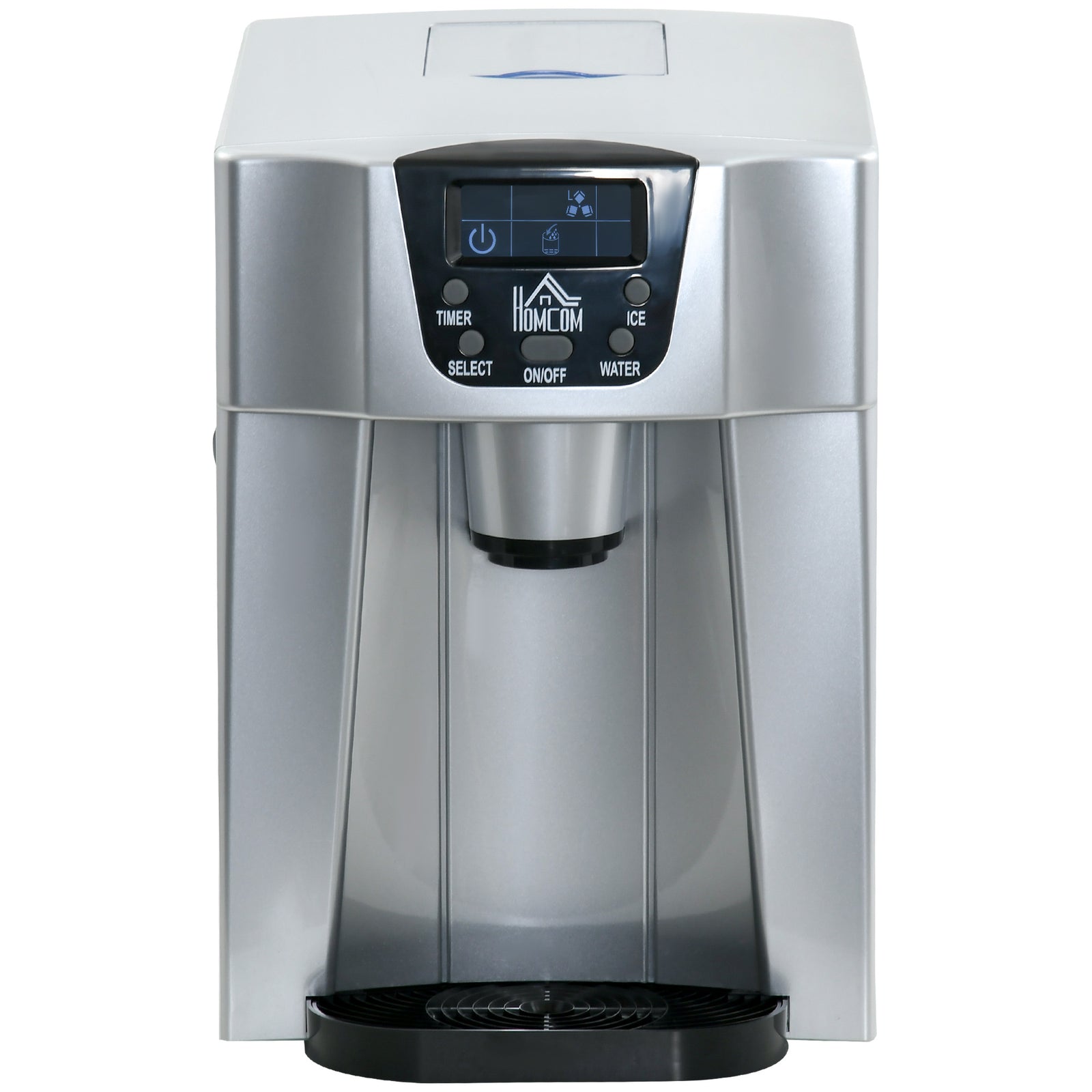 Ice Maker Machine And Water Dispenser No Plumbing Required | One Size | Silver