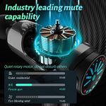 Dyzi Massage Gun Deep Tissue Lcd Touch 7 Speed Cordless Handheld 12 Heads