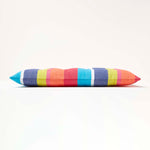 Striped Seat Pad With Button Straps 100% Cotton, 40 X 40 Cm | Set of 4 | Multi Colour
