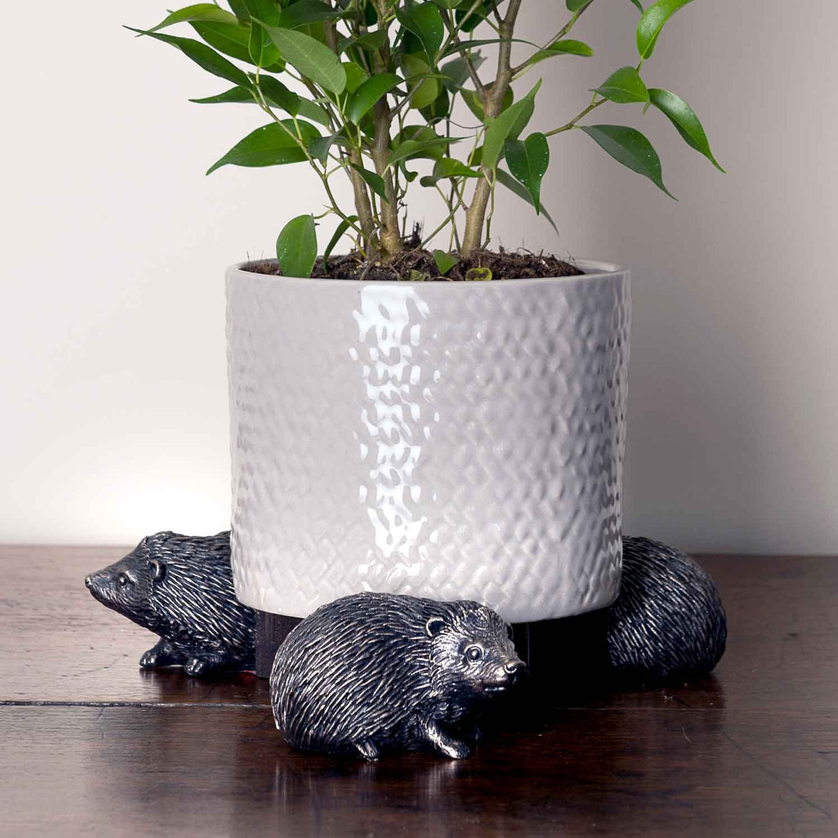 Hedgehog Decorative Pot Feet | Set of 3 | Bronze