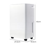 Spector 10l Dehumidifier Air Purifier Mould Moisture Extraction Quiet With Wheel