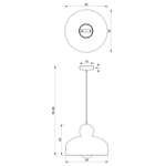 Harald Pendant Lamp 1xe27 A Stylish Hand Made 30cm Lamp | Navy Blue