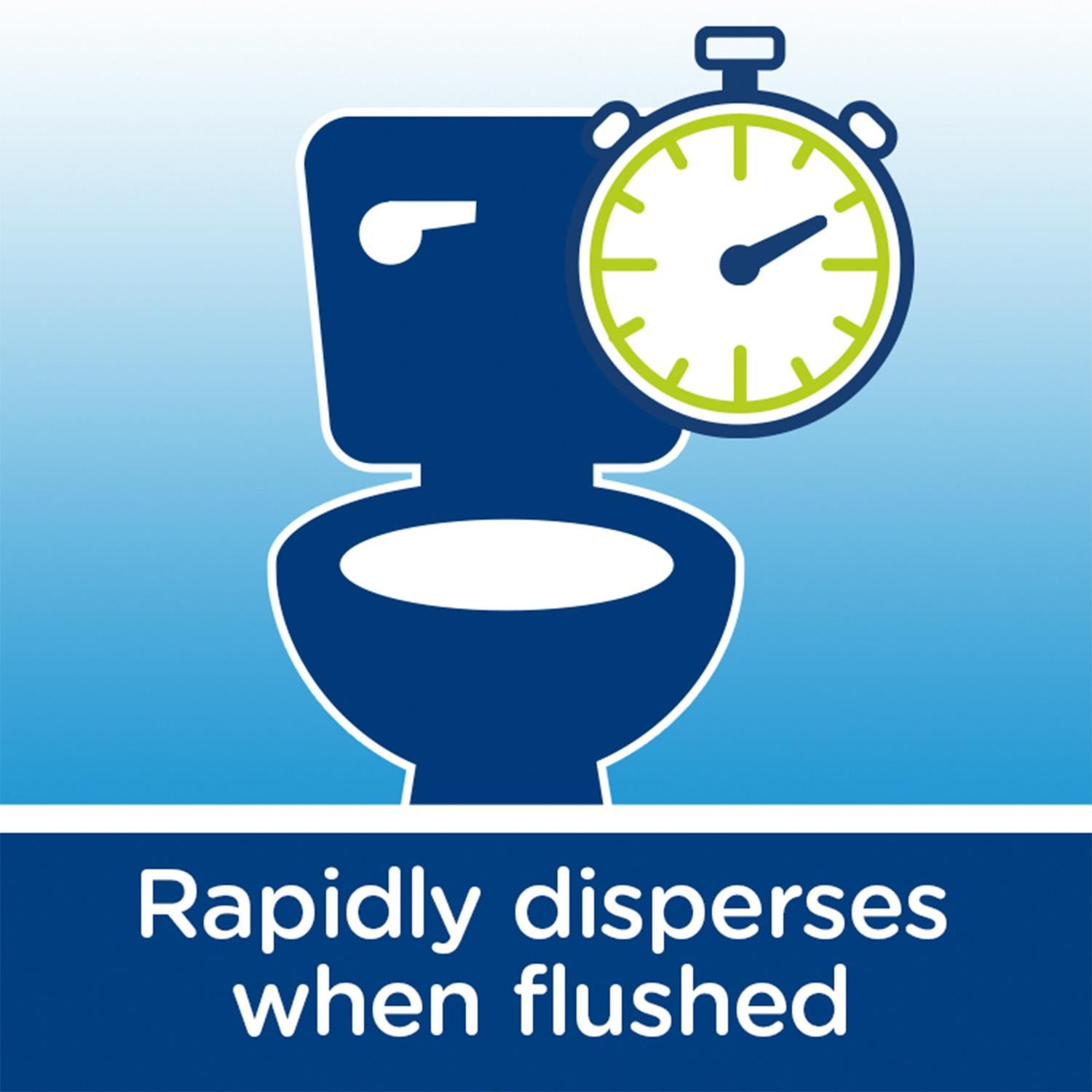Andrex Washlets Classic Clean Rapid Disperse Biodegradable & Flushable Toilet Wipes