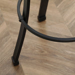 Microfiber Cloth Bar Stools With Steel Legs Set Of 2