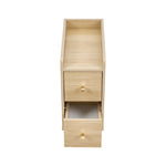 Breeins Modern Mdf Bedside Table With 2 Drawers