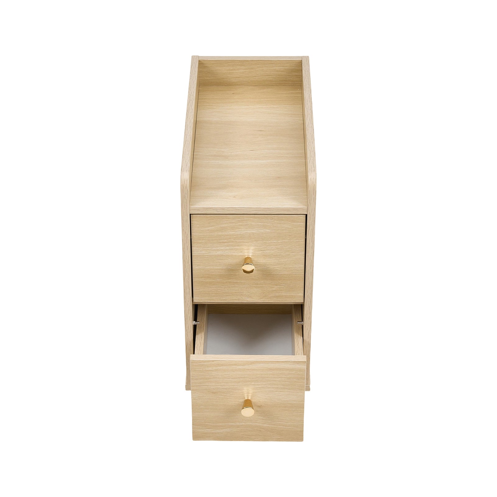 Breeins Modern Mdf Bedside Table With 2 Drawers